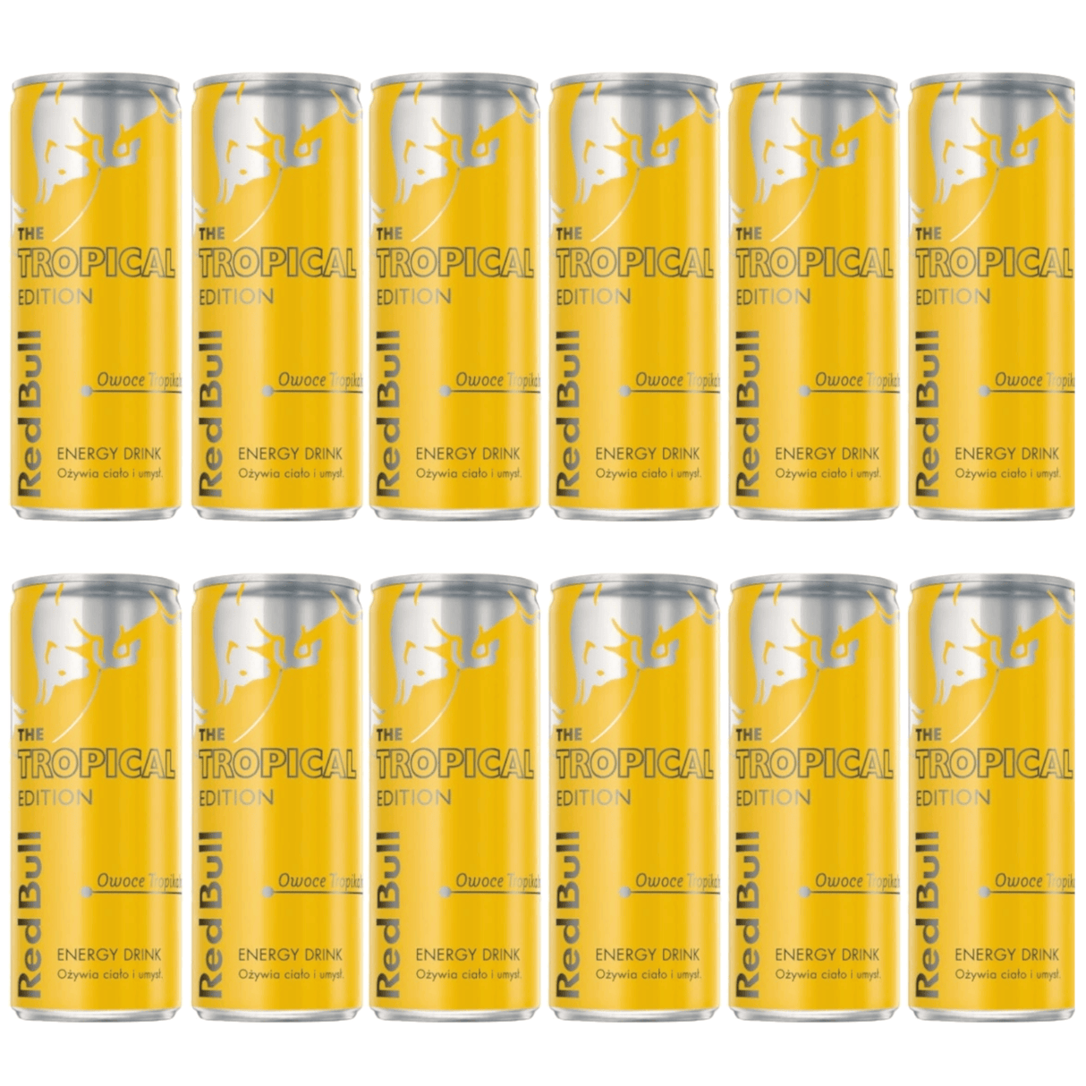 Produkt RED BULL 12x Napój energetyczny RED BULL Tropical Edition Puszka 250ml K_032665_12