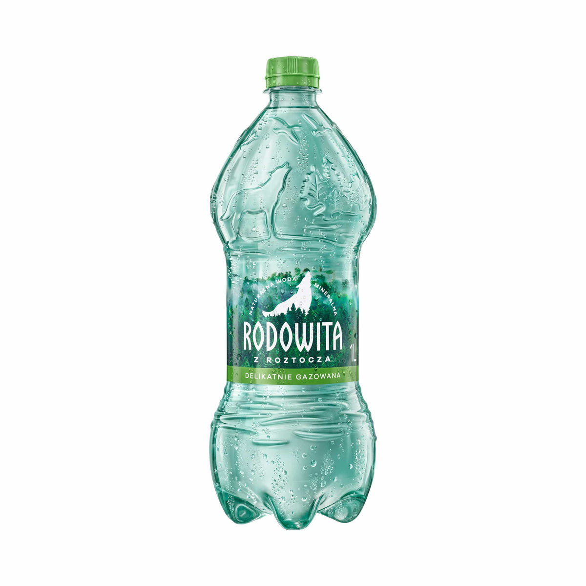 Produkt RODOWITA 12x Woda mineralna RODOWITA z Roztocza delikatnie gazowana 1 l kaucja K_005341_12