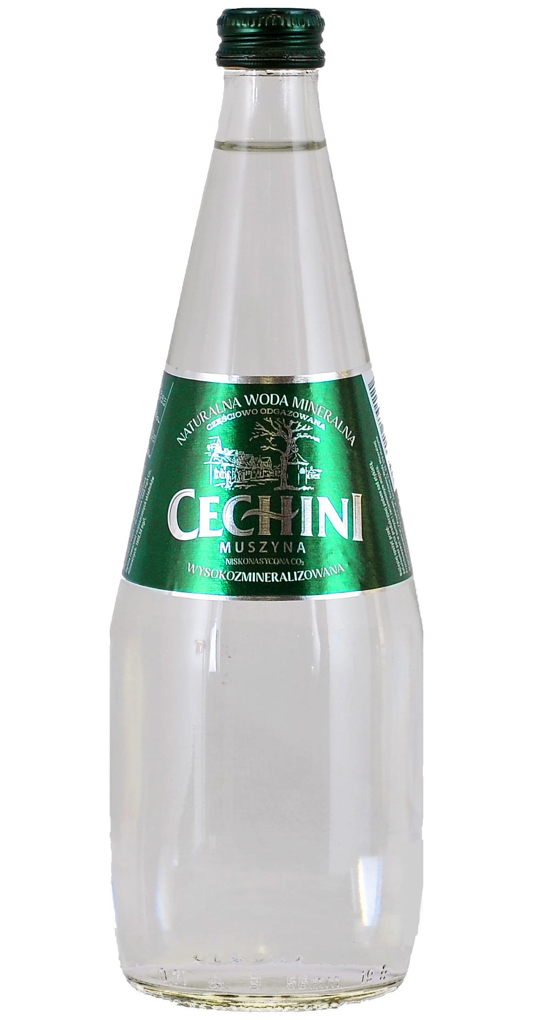 Produkt CECHINI MUSZYNA 12x Woda niskonasycona CECHINI MUSZYNA wysokozmineralizowana - szklana 0,33l K_004792_12