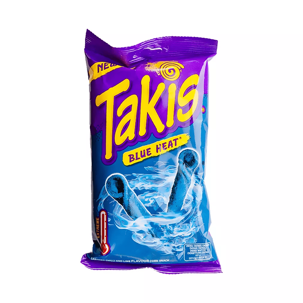 Produkt TAKIS 18x Chipsy kukurydziane Tortilla TAKIS Blue Heat 100g K_052737_18