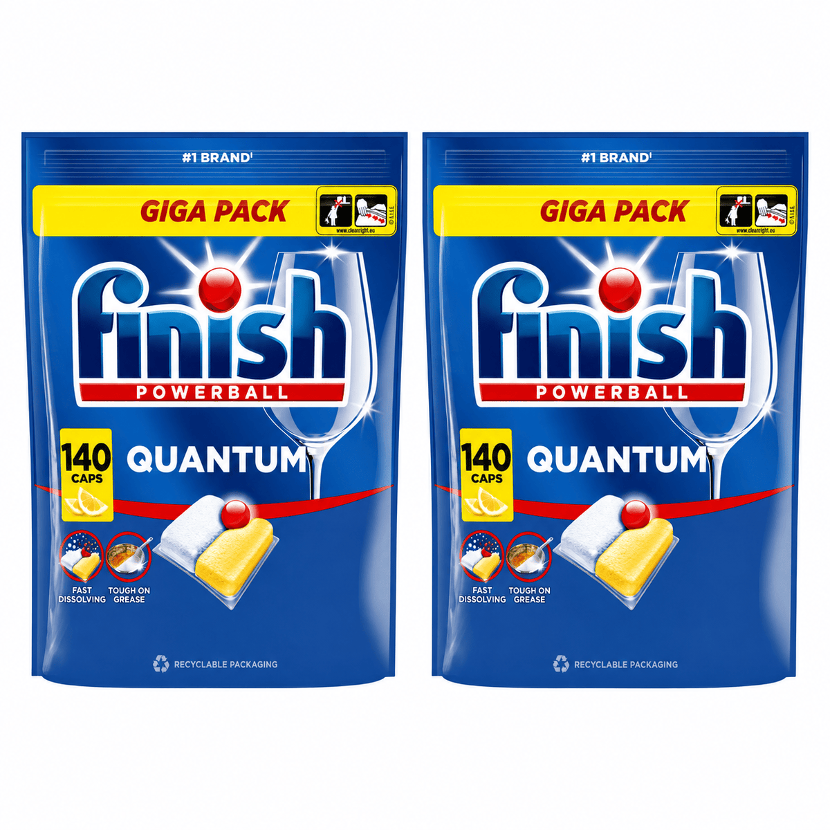 Produkt FINISH 2x Kapsułki do zmywarki FINISH Tabs Quantum Lemon 140szt K_006049_2