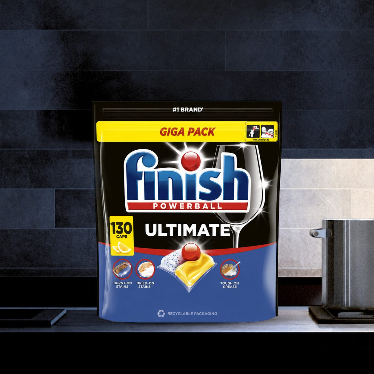 Produkt FINISH 2x Kapsułki do zmywarki FINISH Ultimate Lemon 130szt K_005395_2