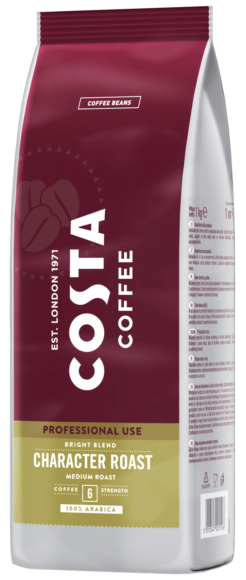 Produkt COSTA COFFEE 2x Kawa ziarnista COSTA COFFEE Pro Bright Latin Blend 100% Arabica 1kg K_003237_2