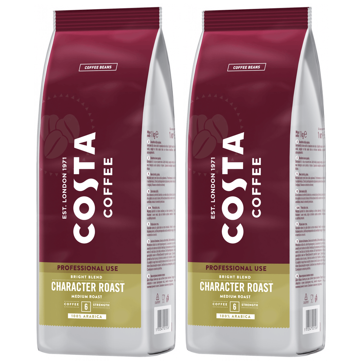 Produkt COSTA COFFEE 2x Kawa ziarnista COSTA COFFEE Pro Bright Latin Blend 100% Arabica 1kg K_003237_2