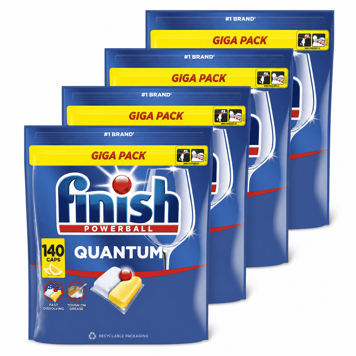 Produkt FINISH 4x Kapsułki do zmywarki FINISH Tabs Quantum Lemon 140szt K_006049_4