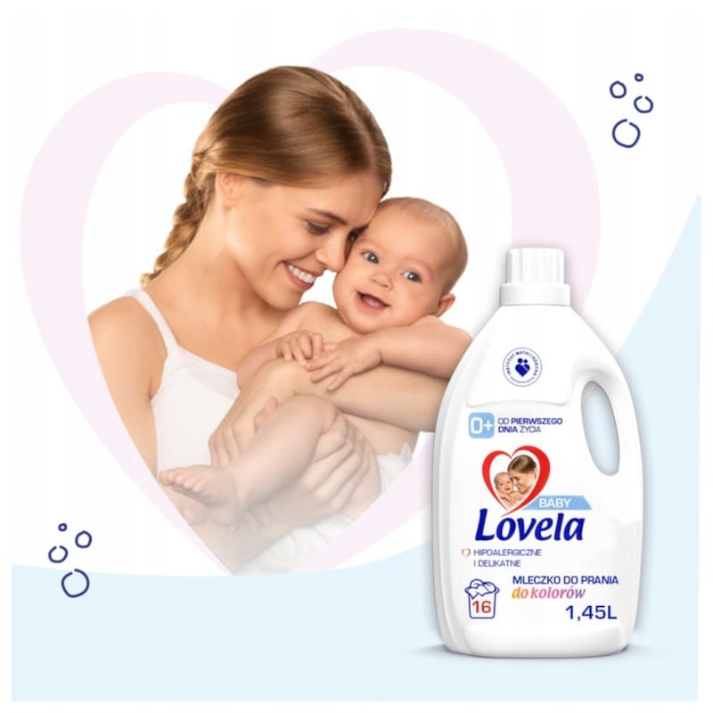 Produkt LOVELA 4x Płyn do prania kolorów LOVELA Baby Mleczko dla dzieci 16 prań 1,45l K_003215_4