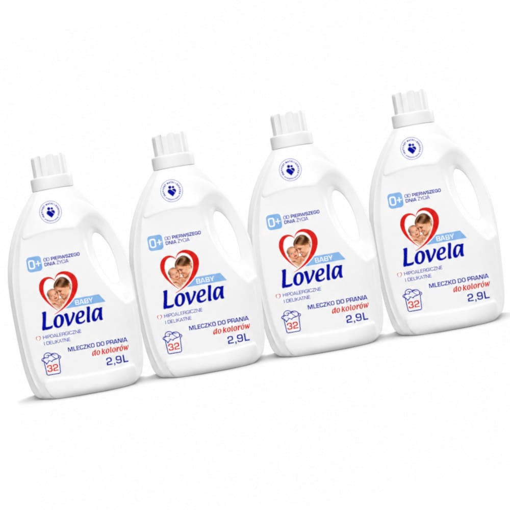 Produkt LOVELA 4x Płyn do prania kolorów LOVELA Baby Mleczko dla dzieci 32 prania 2,9l K_003218_4