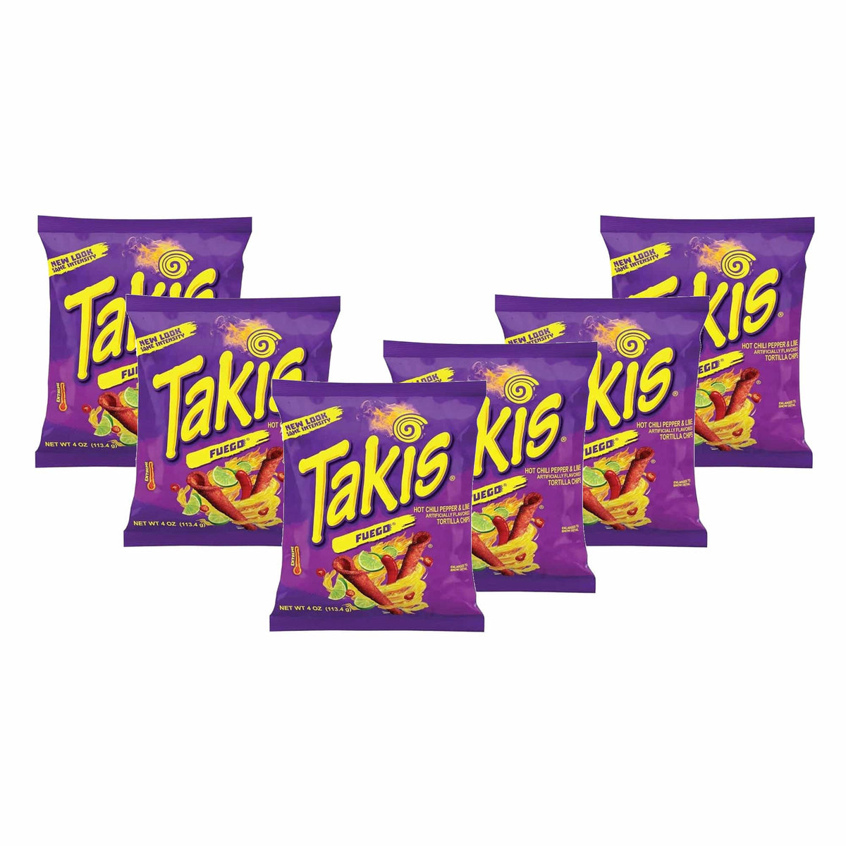Produkt TAKIS 6x Chipsy kukurydziane TAKIS Fuego o smaku papryki chili i limonki 100 g K_003696_6