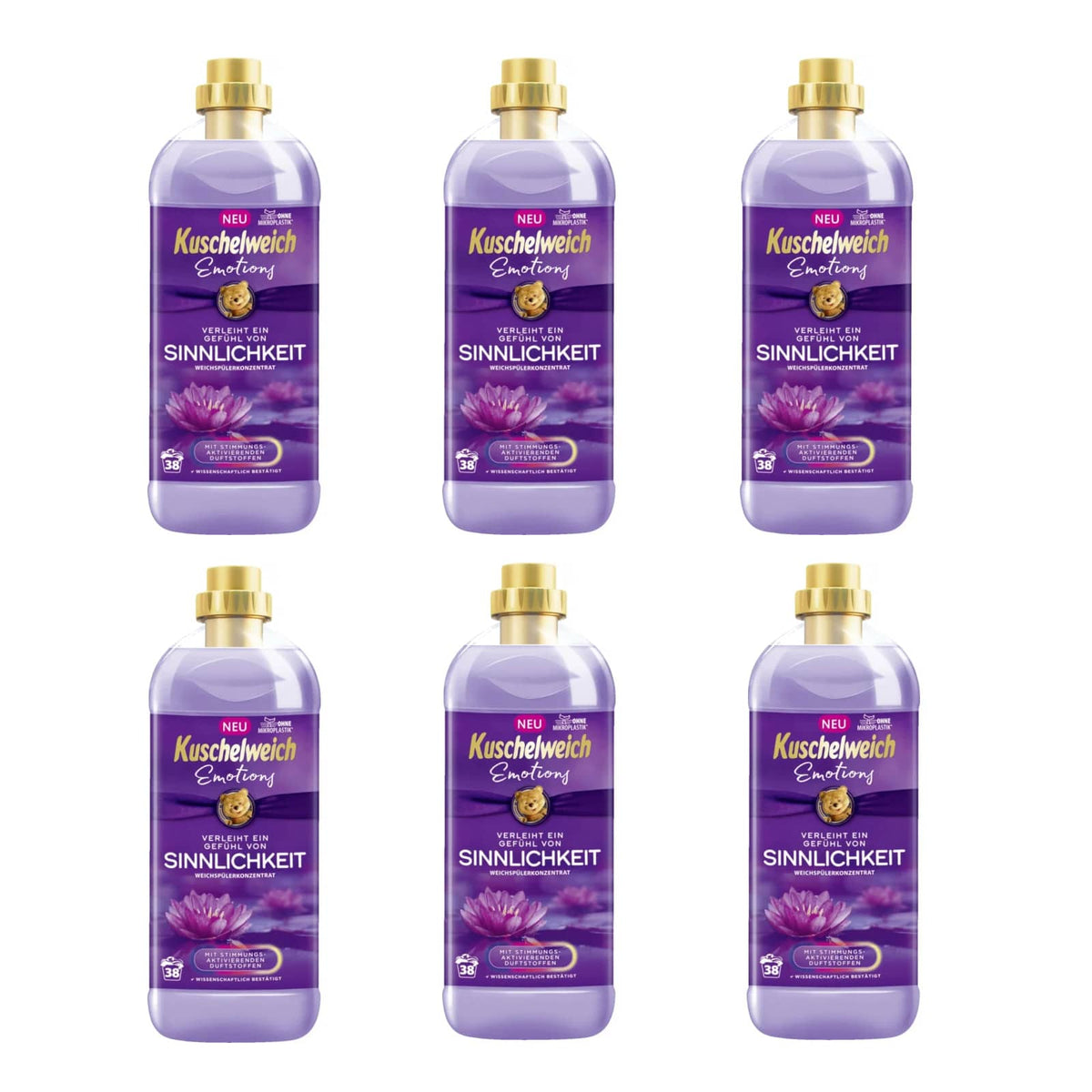 Produkt KUSCHELWEICH 6x Płyn do płukania KUSCHELWEICH Emotions Sinnlichkeit 38 prań 1 l K_037943_6