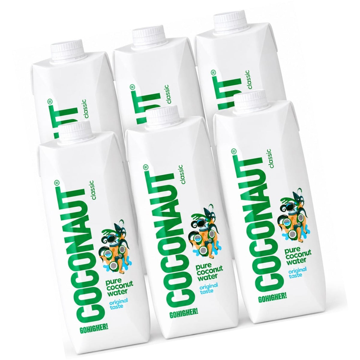 Produkt COCONAUT 6x Woda kokosowa COCONAUT z młodego kokosa TETRA PAK 1000ml K_006400_6