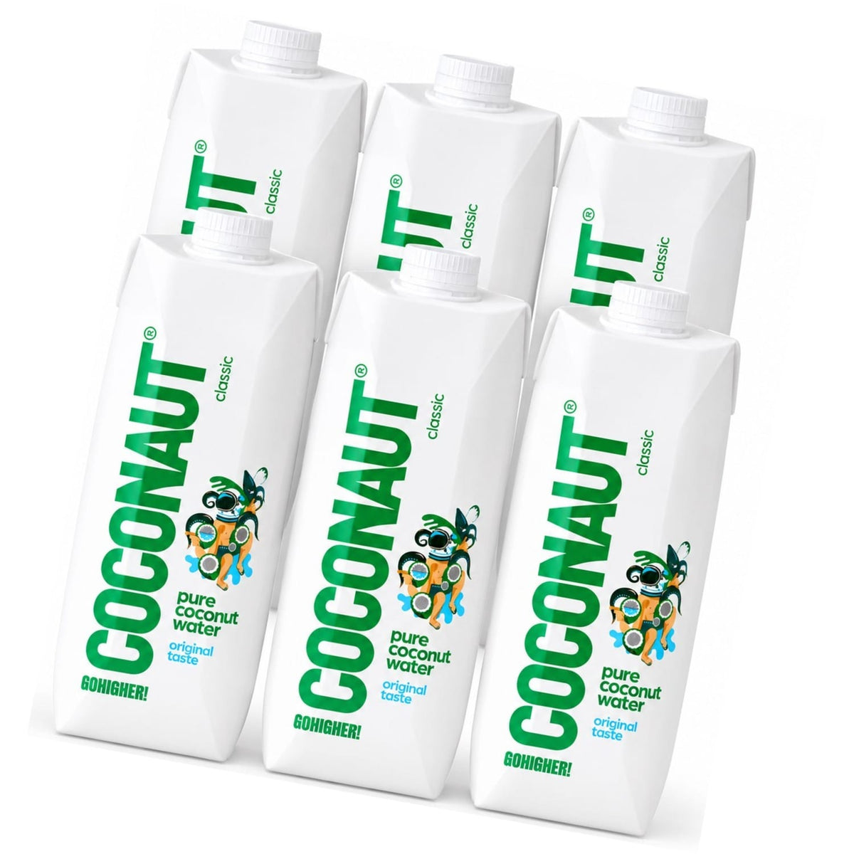 Produkt COCONAUT 6x Woda kokosowa COCONAUT z młodego kokosa TETRA PAK 1000ml K_006400_6