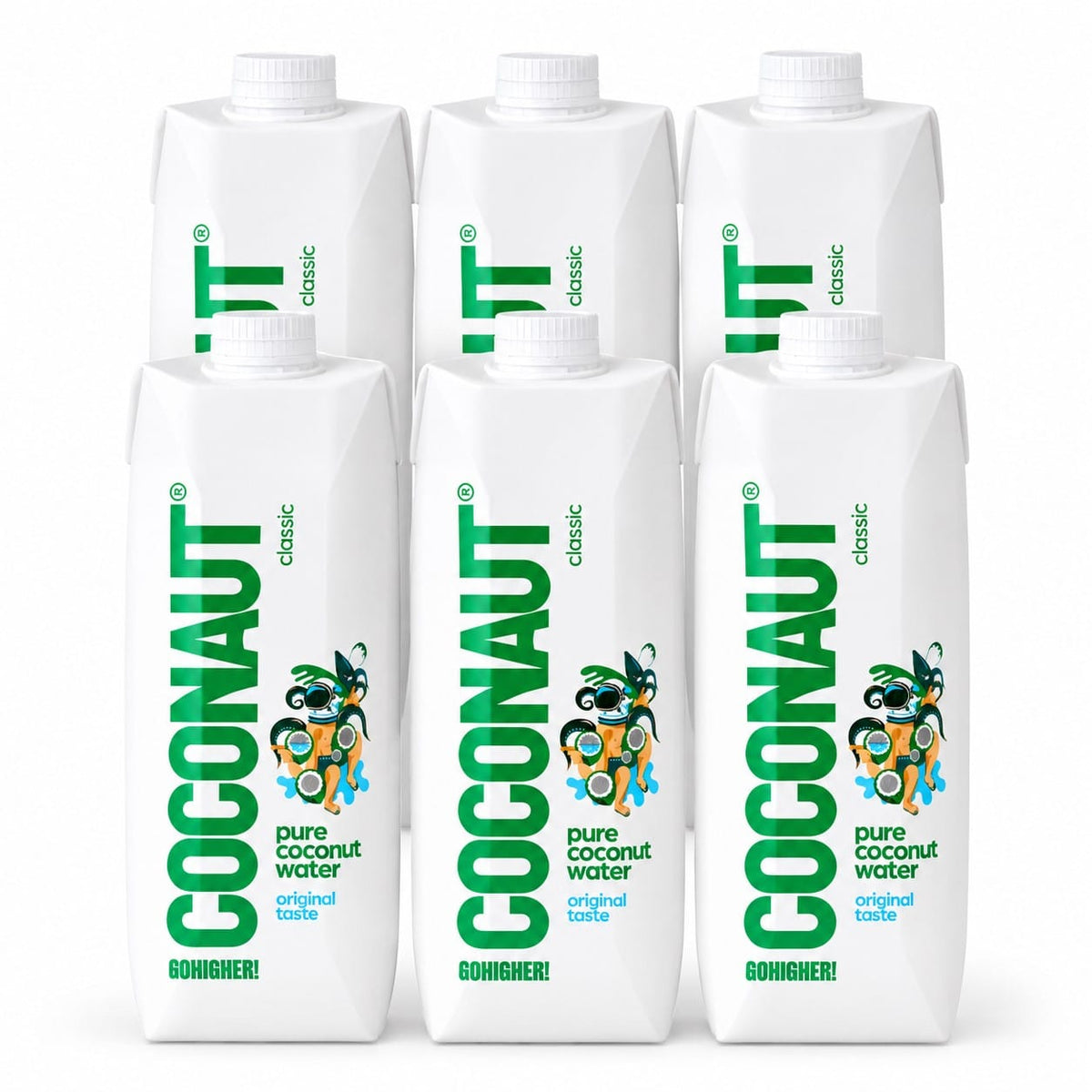 Produkt COCONAUT 6x Woda kokosowa COCONAUT z młodego kokosa TETRA PAK 1000ml K_006400_6