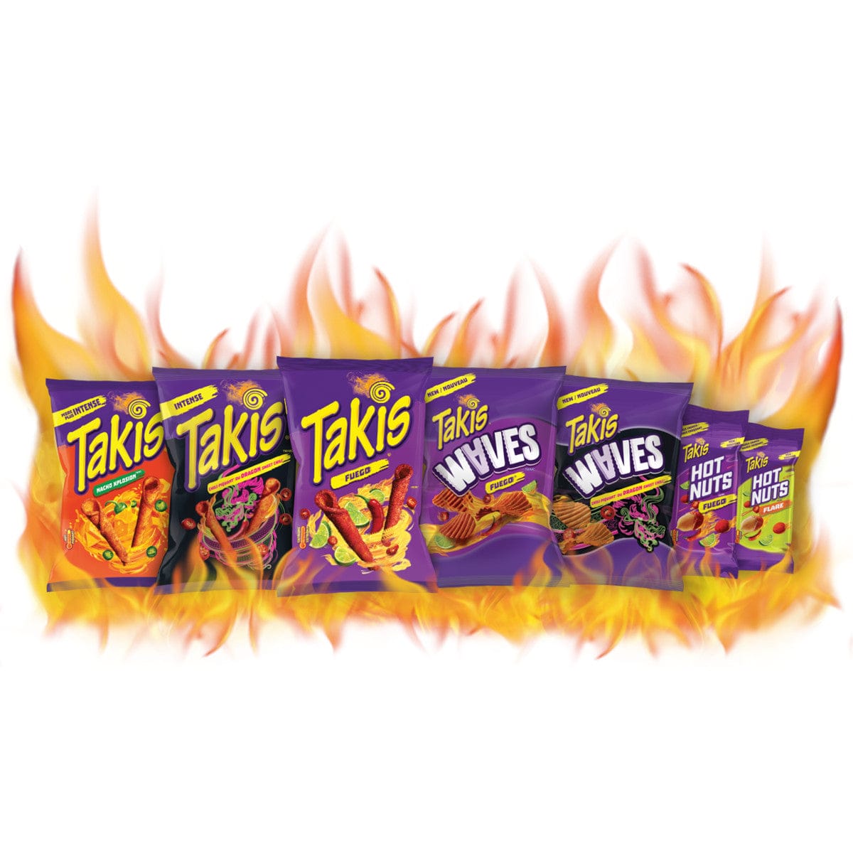 Produkt TAKIS Chipsy 18x Chipsy kukurydziane TAKIS Fuego o smaku papryki chili i limonki 100 g K_037606_18