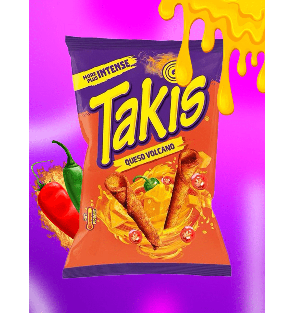 Produkt TAKIS Chipsy 18x Chipsy kukurydziane Tortilla TAKIS Queso Volcano 100g K_037607_18
