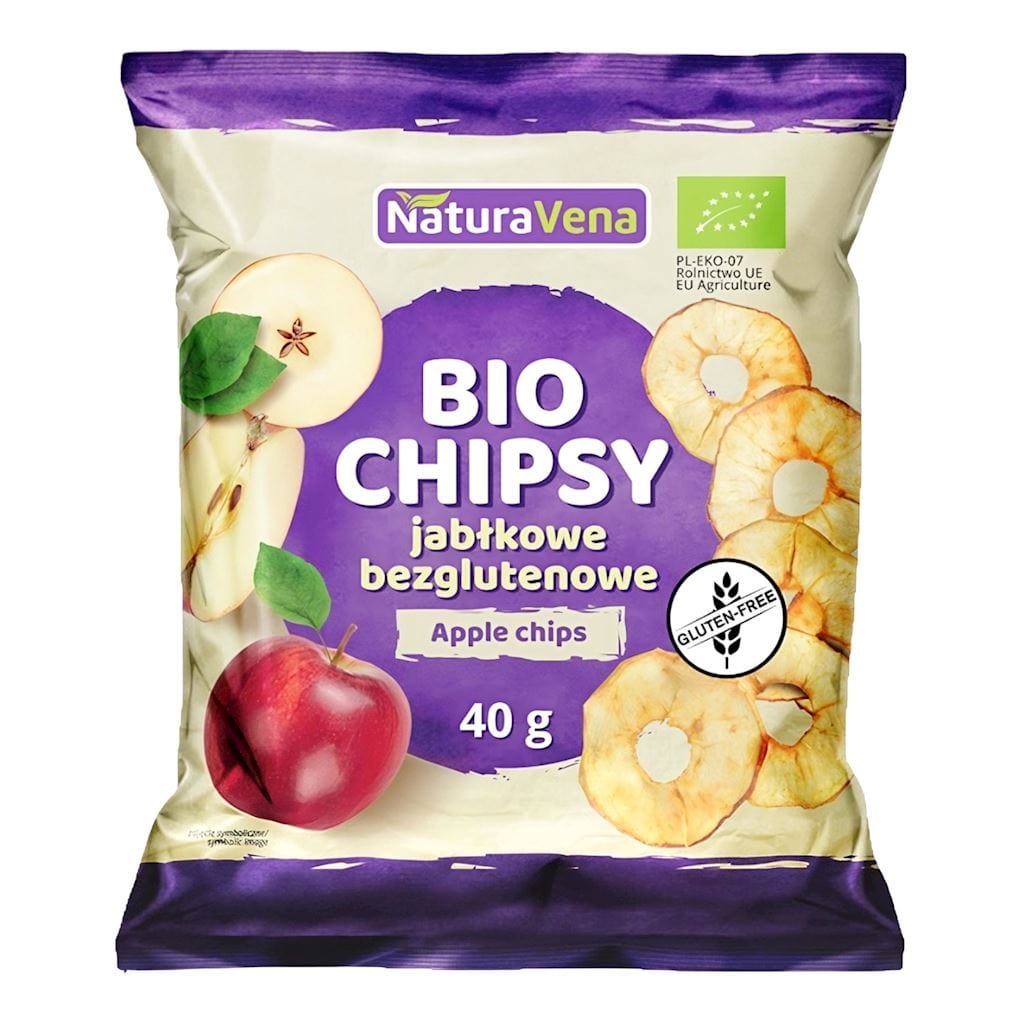 Produkt NATURAVENA BIO CHIPSY JABŁKOWE BEZGLUTENOWE BIO 40 g - NATURAVENA 5908445471032