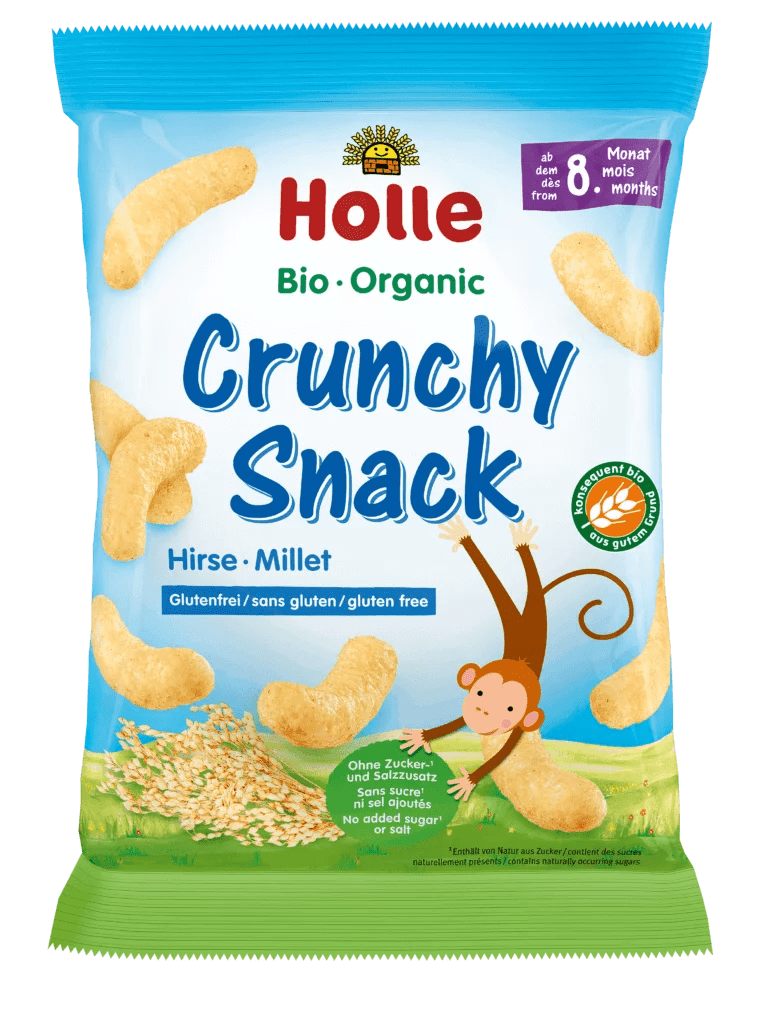 Produkt HOLLE (żywność dla niemowląt) CHRUPKI JAGLANE BEZ DODATKU CUKRÓW BEZGLUTENOWE OD 8 MIESIĄCA BIO 25 g - HOLLE 7640161879379