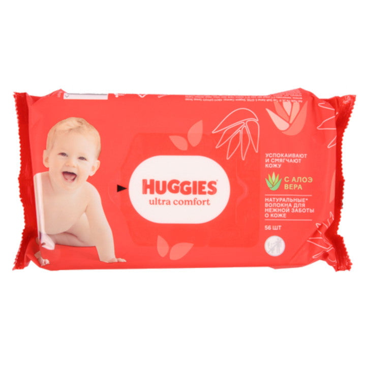 Produkt HUGGIES Chusteczki nawilżane 10x Chusteczki nawilżane HUGGIES Baby Wipes Ultra Comfort 56szt K_004453_10
