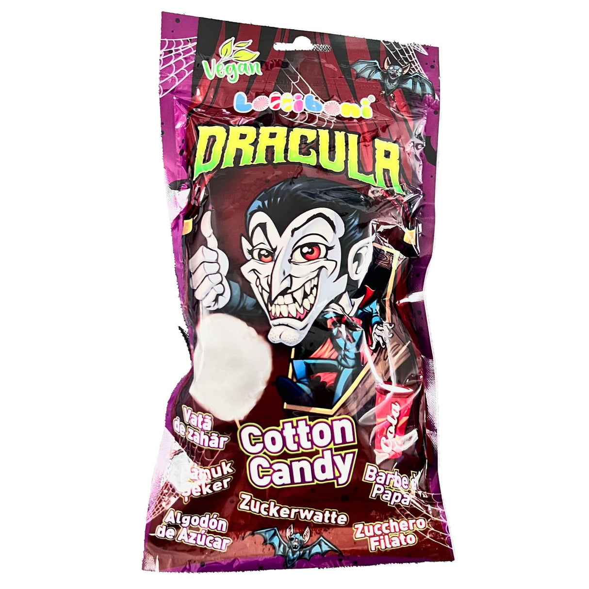Produkt LOLLIBONI Cukierki i żelki Wata cukrowa LOLLIBONI Dracula smak Cola 60g 001836