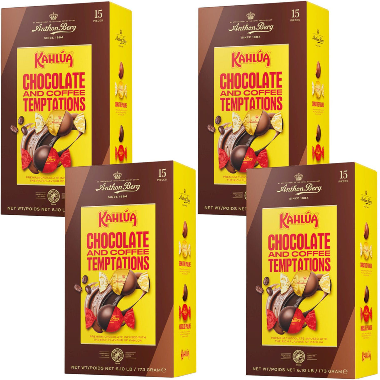 Produkt ANTHON BERG Czekolada 4x Praliny Anthon Berg Kahlua Temptations 173g K_006296_4