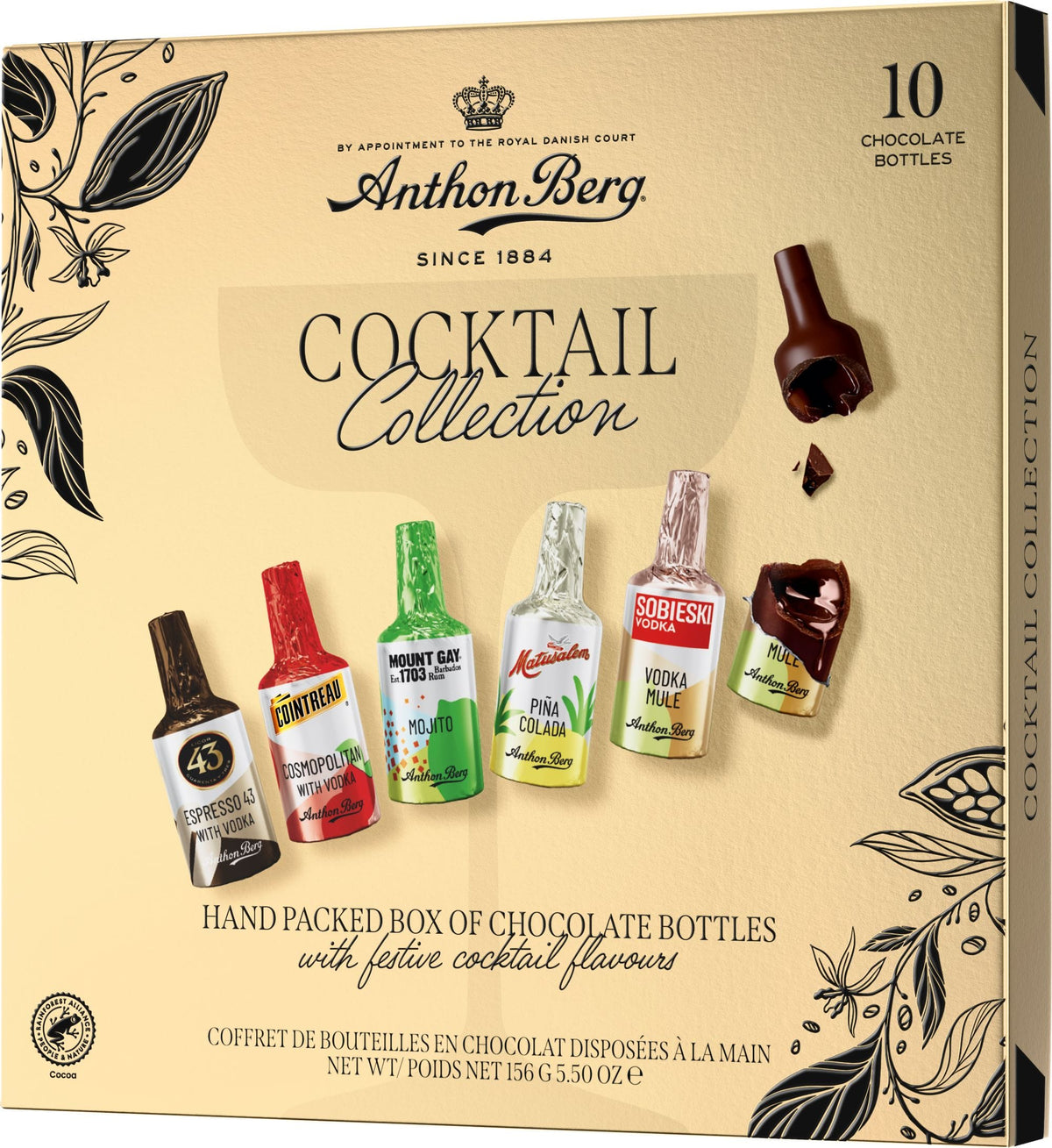 Produkt ANTHON BERG Czekolada Czekoladki z alkoholem Anthon Berg Chocolate Cocktails 10 szt 156g 006294