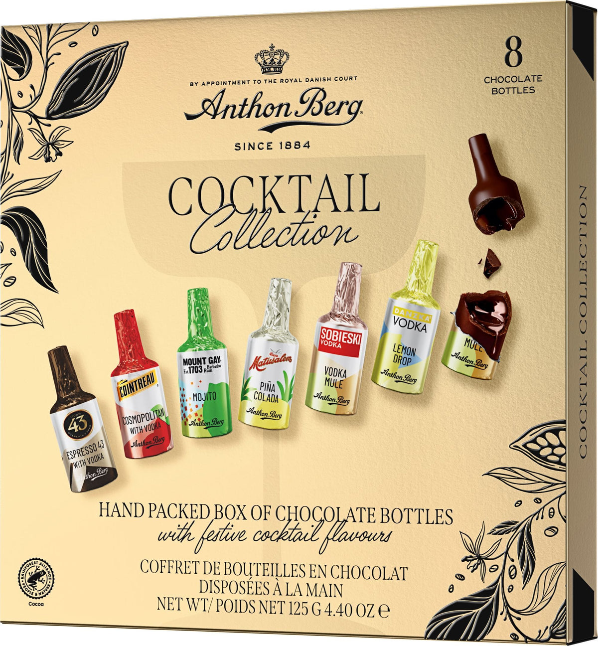 Produkt ANTHON BERG Czekolada Czekoladki z alkoholem Anthon Berg Chocolate Cocktails 8 szt 125g 006173
