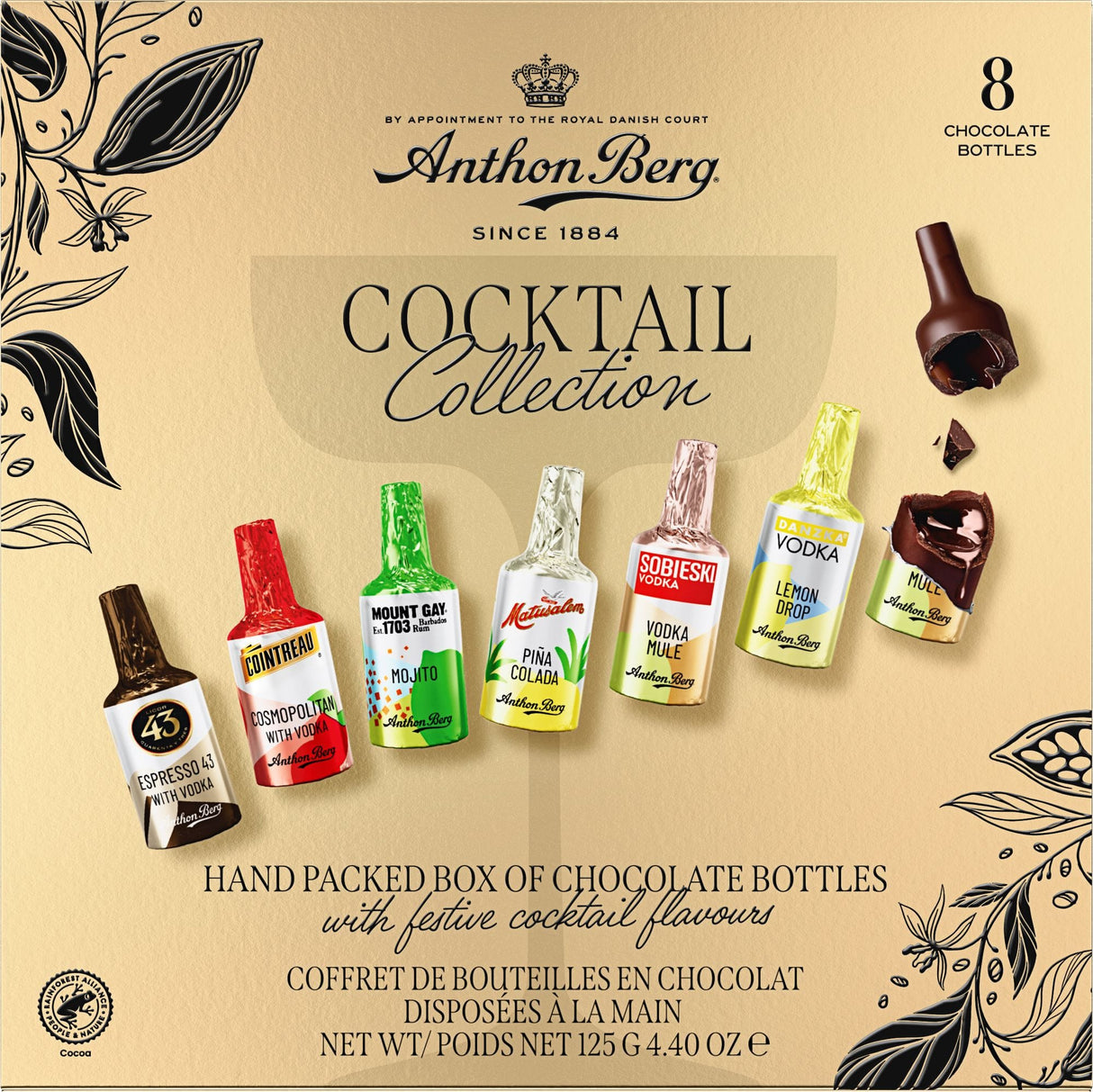 Produkt ANTHON BERG Czekolada Czekoladki z alkoholem Anthon Berg Chocolate Cocktails 8 szt 125g 006173