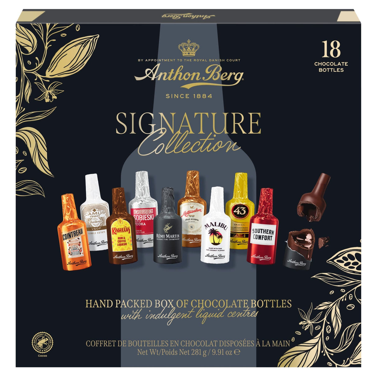 Produkt ANTHON BERG Czekolada Czekoladki z alkoholem Anthon Berg Chocolate Liqueurs 18 szt 281g 006292