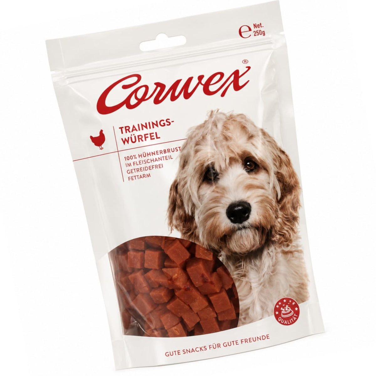 CORWEX Premium Kostki Treningowe z Kurczakiem Przysmak dla Psa 250g