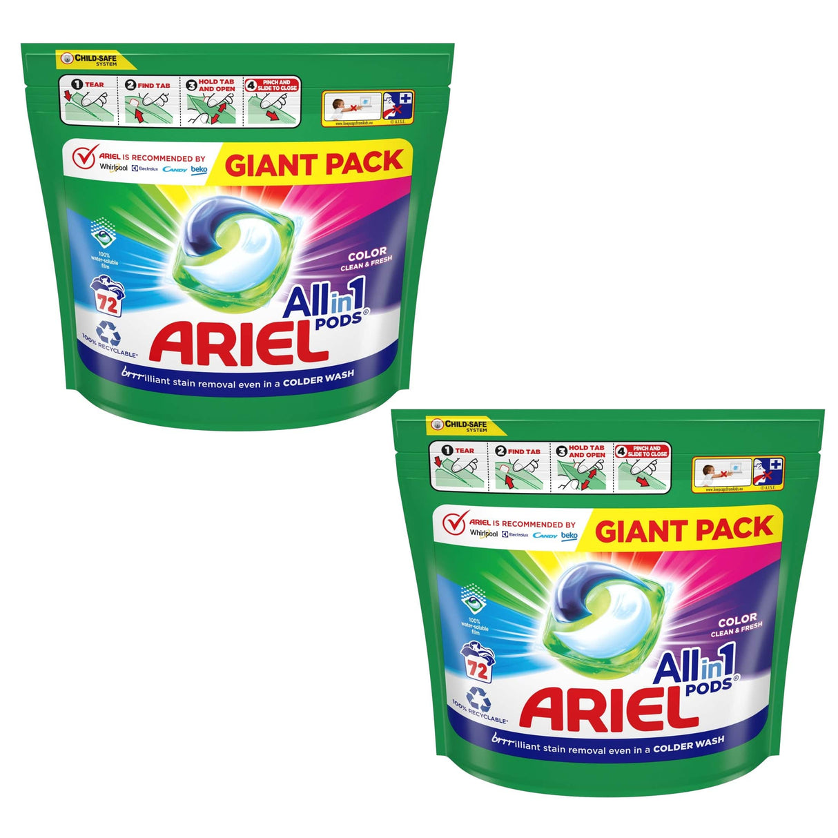 Produkt ARIEL Kapsułki do prania 2x Kapsułki do prania ARIEL All-in-1 PODS 72 prania 72 szt. K_034859_2