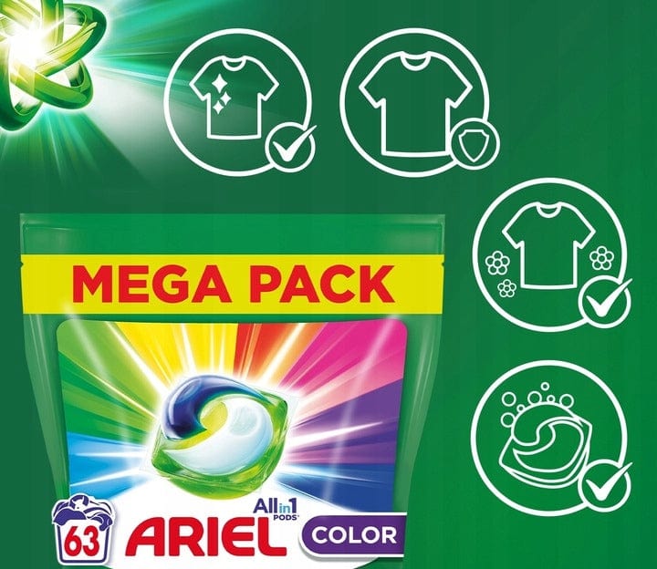Produkt ARIEL Kapsułki do prania ARIEL All-in-1 PODS Color 63 prania 63 szt. 034999