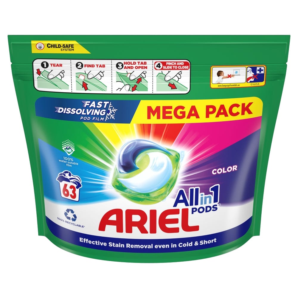 Produkt ARIEL Kapsułki do prania ARIEL All-in-1 PODS Color 63 prania 63 szt. 034999