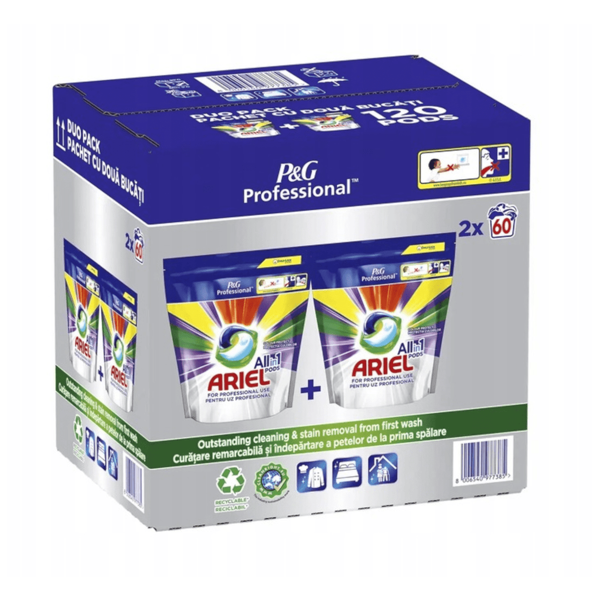 Produkt ARIEL Kapsułki do prania ARIEL Pods All in One Regular 2x60szt 037659