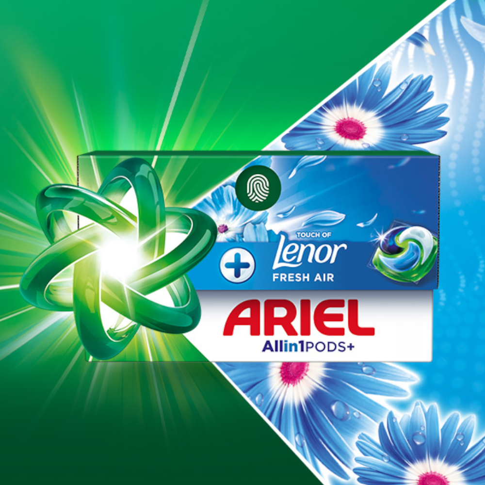 Produkt ARIEL Kapsułki do prania ARIEL Pods Touch of Lenor Fresh Air Box 26szt 004590