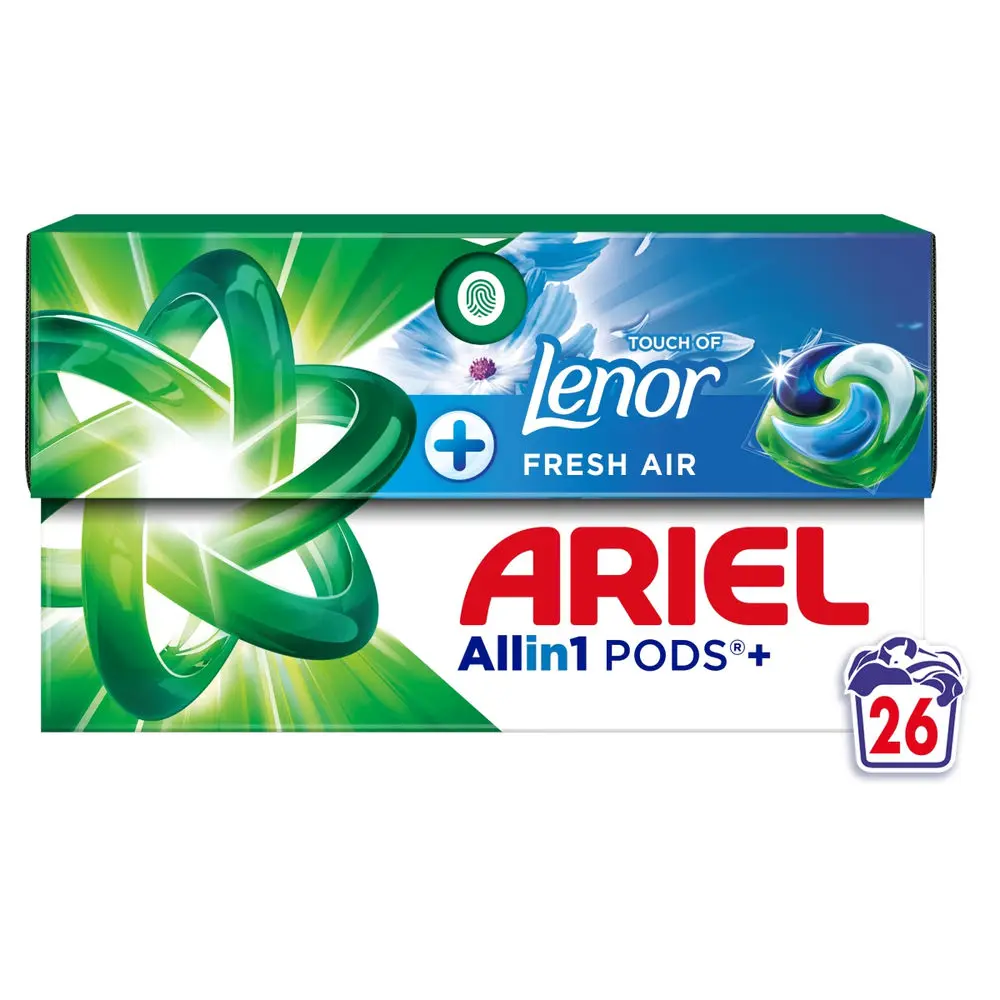 Produkt ARIEL Kapsułki do prania ARIEL Pods Touch of Lenor Fresh Air Box 26szt 004590