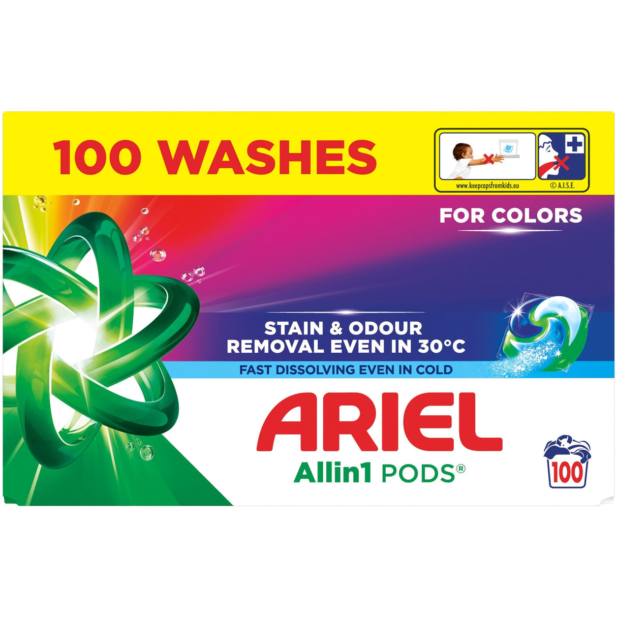 Produkt ARIEL Kapsułki do prania Kapsułki do prania ARIEL All-in-1 PODS 100 prań 100 szt 053196