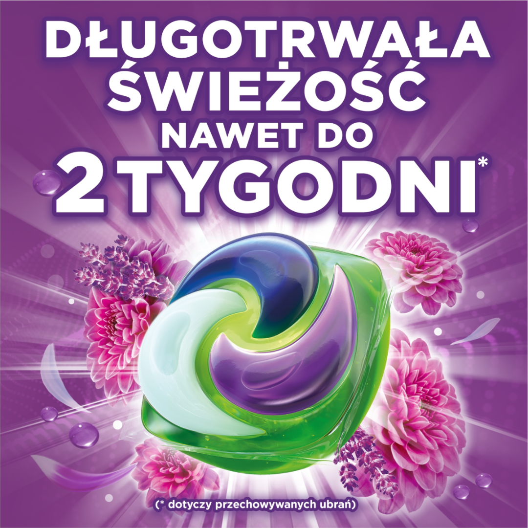 Produkt ARIEL Kapsułki do prania Kapsułki do prania ARIEL Pods All in 1 Amethyst Flower Touch of Lenor 52 szt 003667