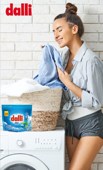 Produkt DALLI Kapsułki do prania Kapsułki do prania DALLI białe kolor 3in1 2x 24szt Z00126