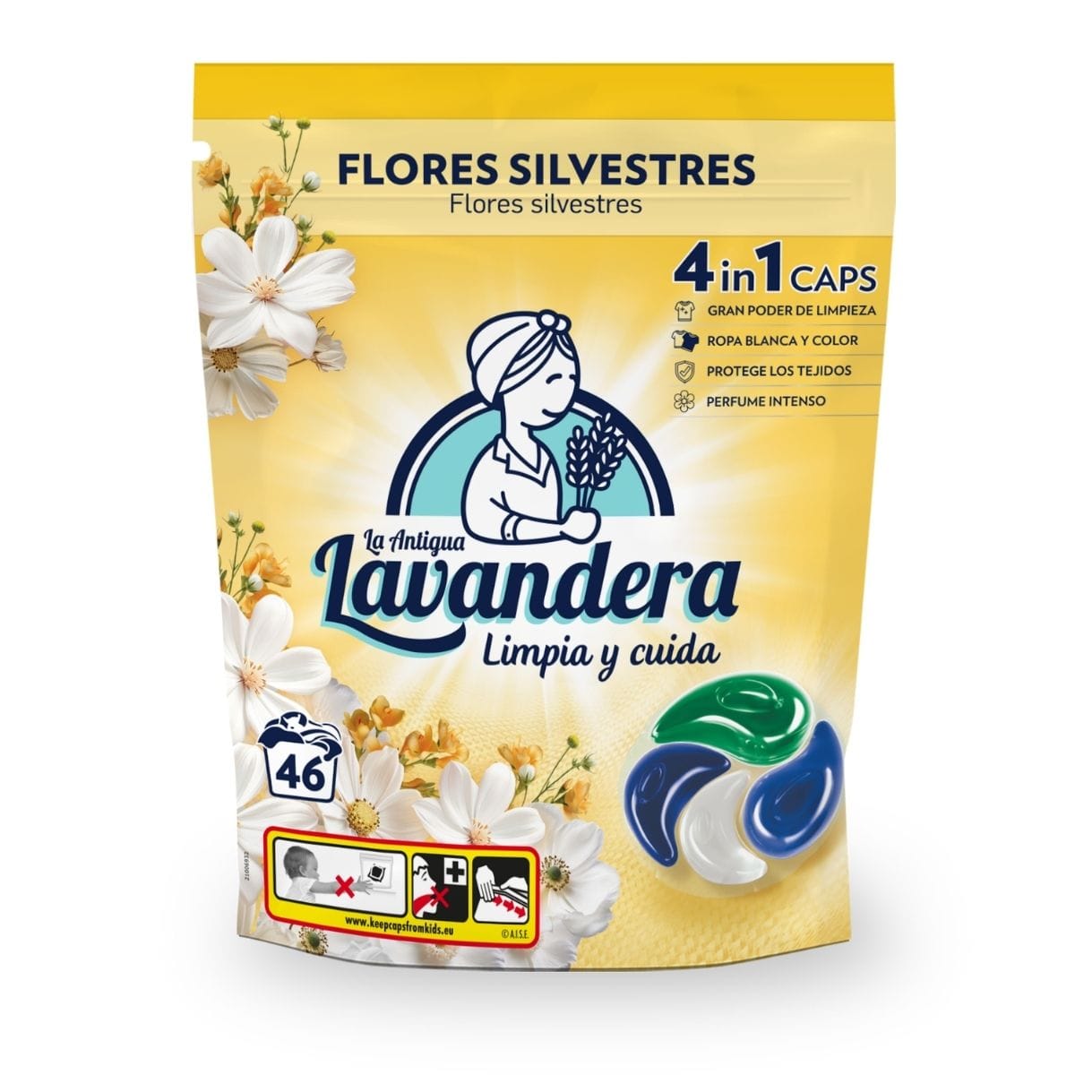 Produkt LAVANDERA Kapsułki do prania Kapsułki do prania LAVANDERA Flores Silvestres Kwiaty Polne 46x22g 003896