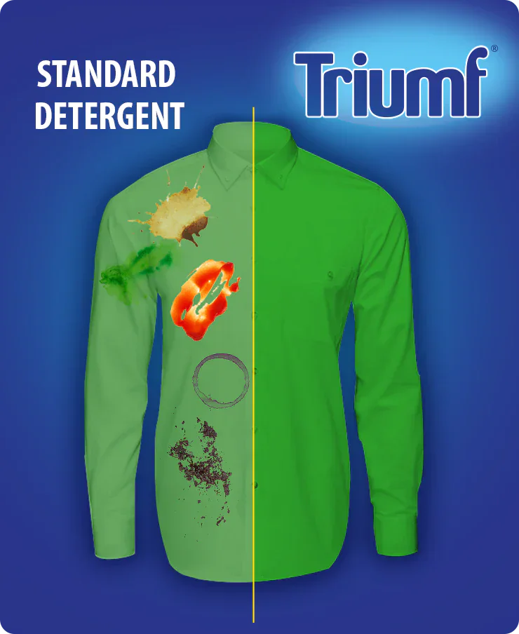 Produkt TRIUMF Kapsułki do prania Kapsułki do prania TRIUMF białe kolor 2in1 2x 30szt Z00603