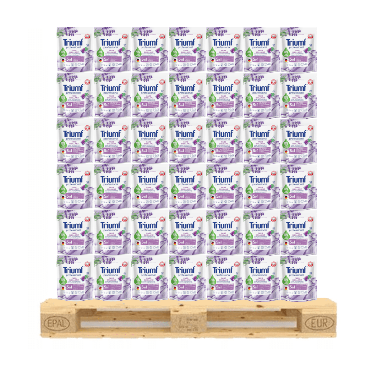 Produkt TRIUMF Kapsułki do prania Kapsułki do prania TRIUMF Farb-Brillanz 30 szt Paleta 240 opakowania K_037417_240