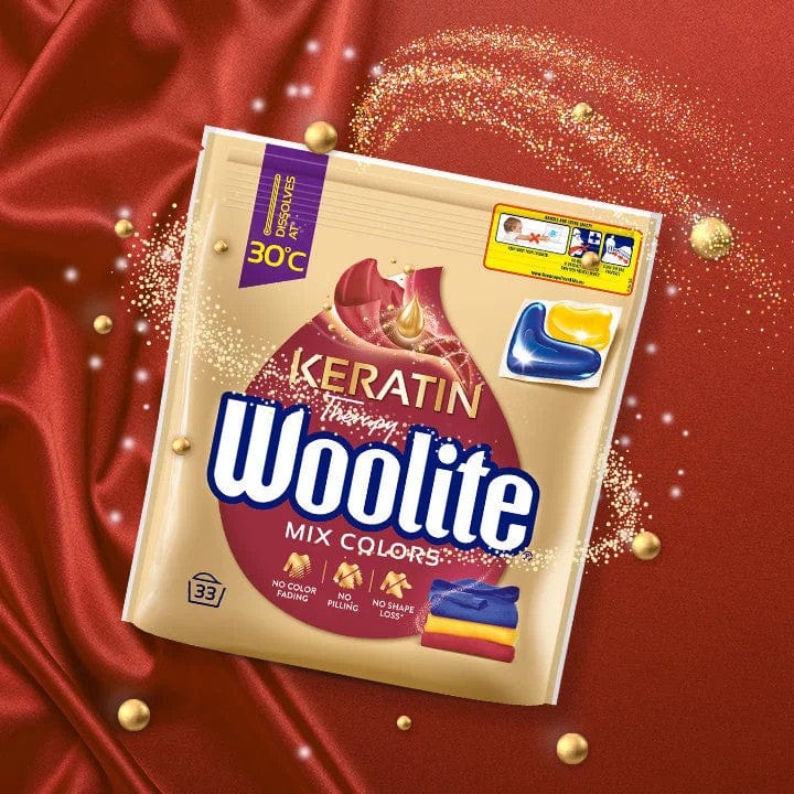 Produkt WOOLITE Kapsułki do prania Kapsułki do prania WOOLITE Keratin Therapy MIX 3x 33szt Z00586