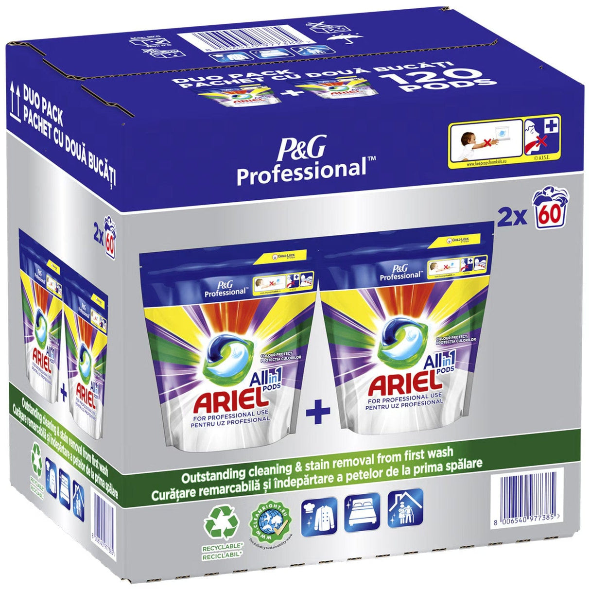 Produkt ARIEL Kapsułki do prania koloru ARIEL Professional All in One Color 2x60szt 037660