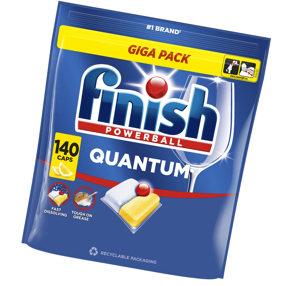 Produkt FINISH Kapsułki do zmywarki FINISH Tabs Quantum Lemon 140szt 006049
