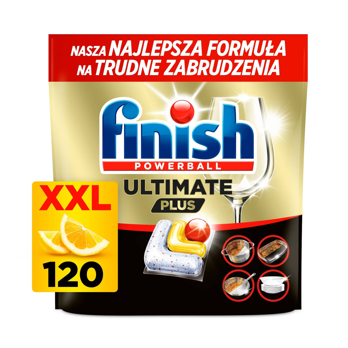 Produkt FINISH Kapsułki do zmywarki FINISH Ultimate Plus Lemon 2x 120szt K _005998_2