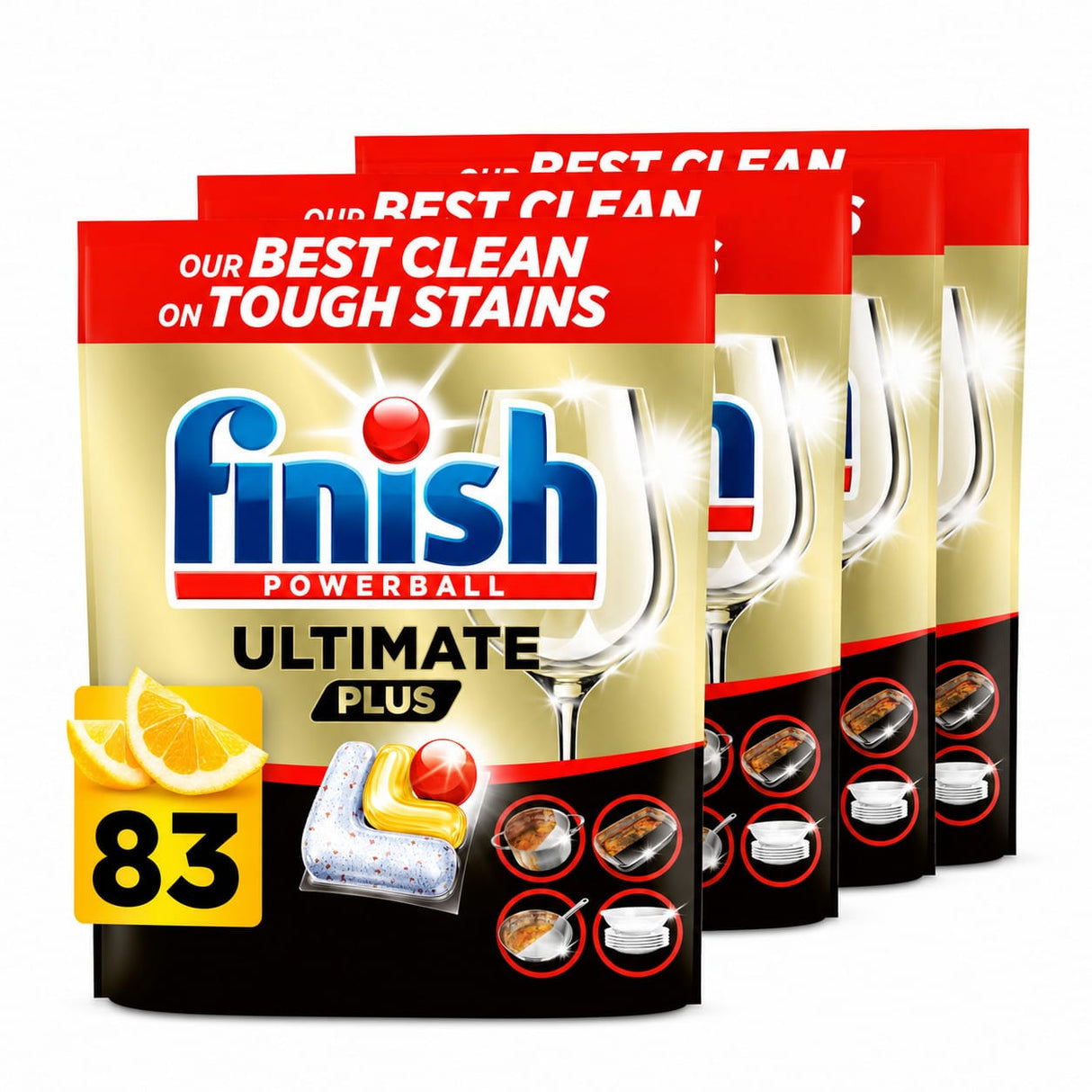 Produkt FINISH Kapsułki do Zmywarki FINISH Ultimate Plus Lemon 3x 83pcs K_006253_3