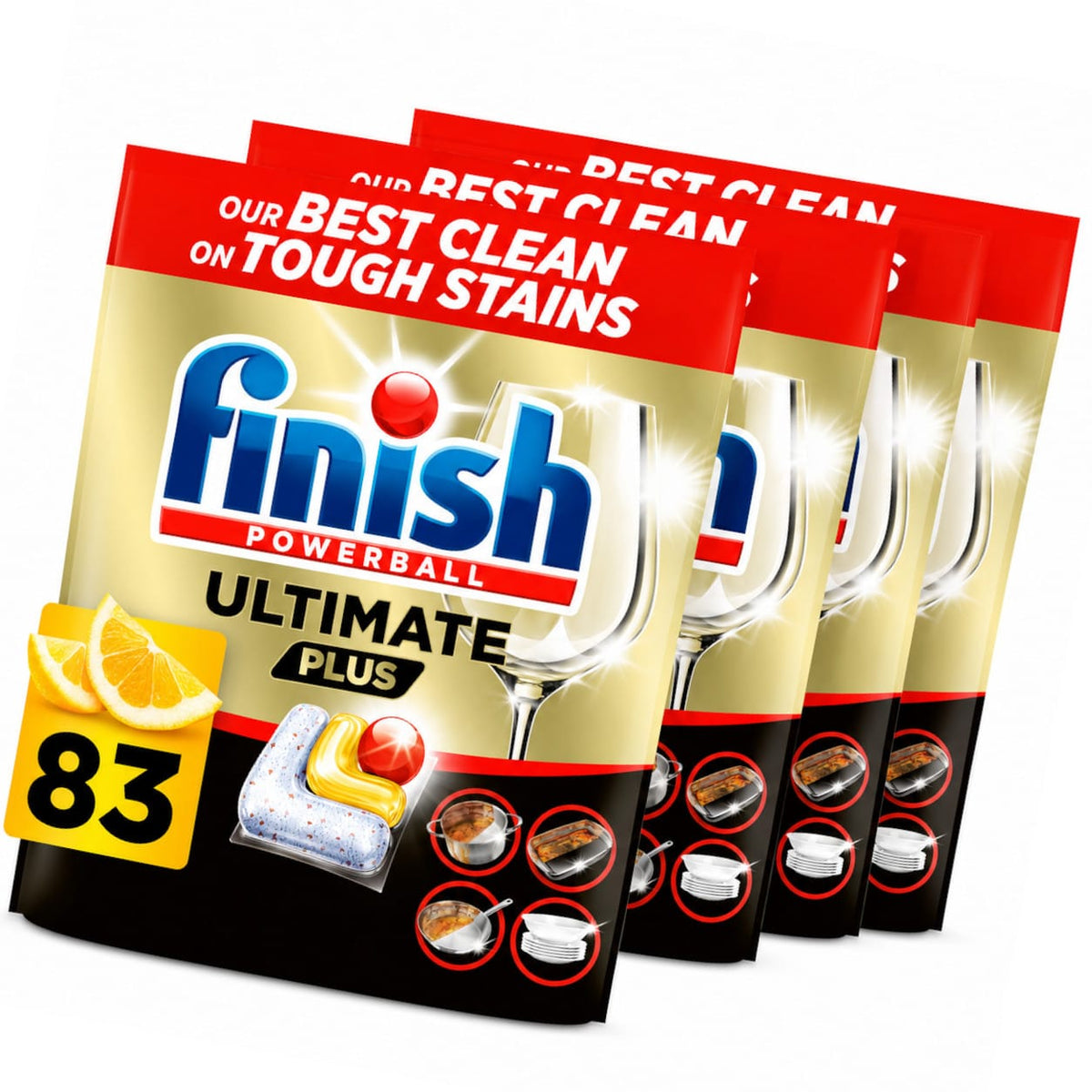 Produkt FINISH Kapsułki do Zmywarki FINISH Ultimate Plus Lemon 3x 83pcs K_006253_3