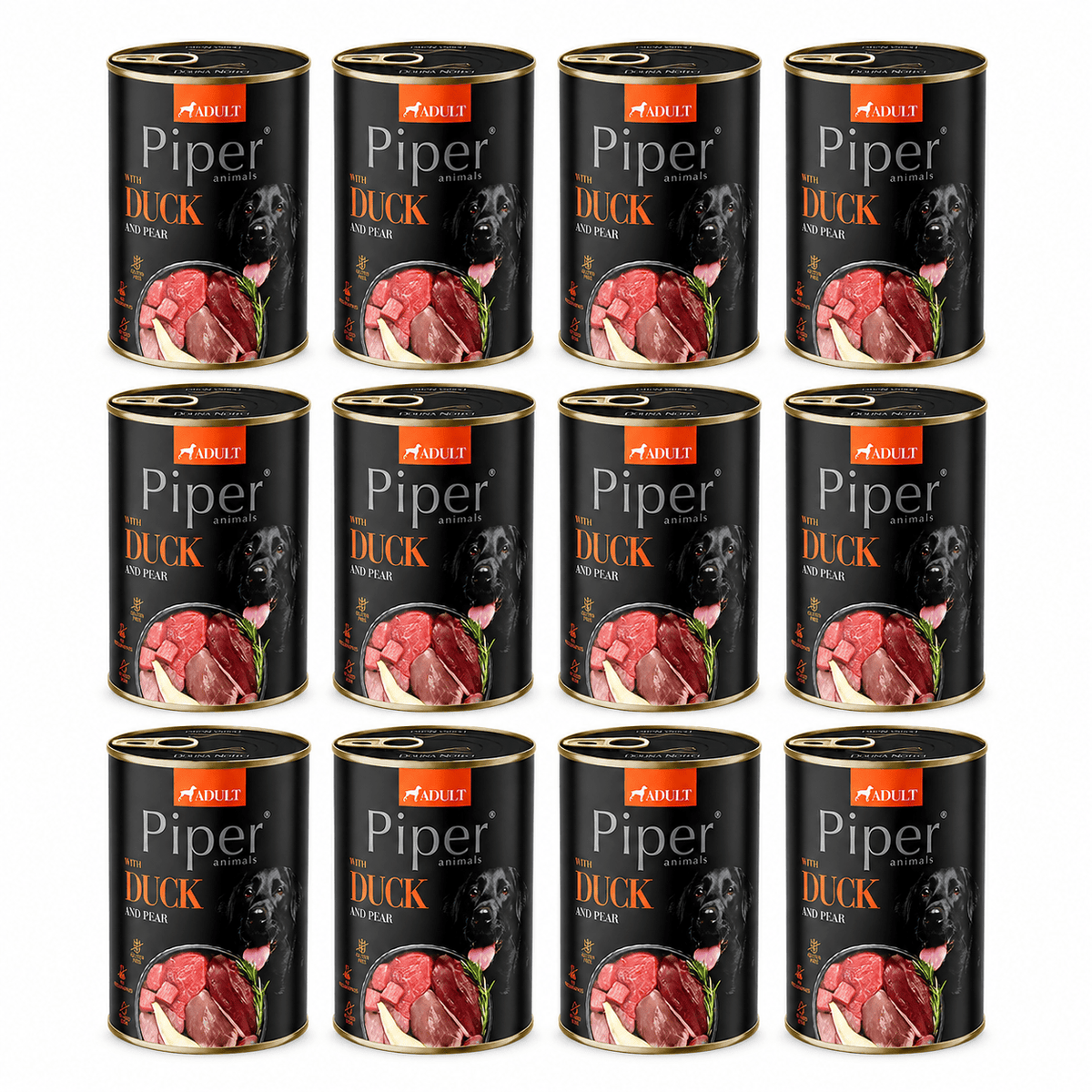 Produkt PIPER Karma mokra dla psa PIPER z kaczką i gruszką 12 x 400g K_053187_12