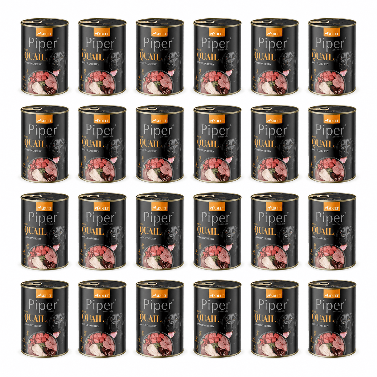 Produkt PIPER Karma mokra dla psa PIPER z przepiórką i żurawiną 24 x 400g K_053183_24