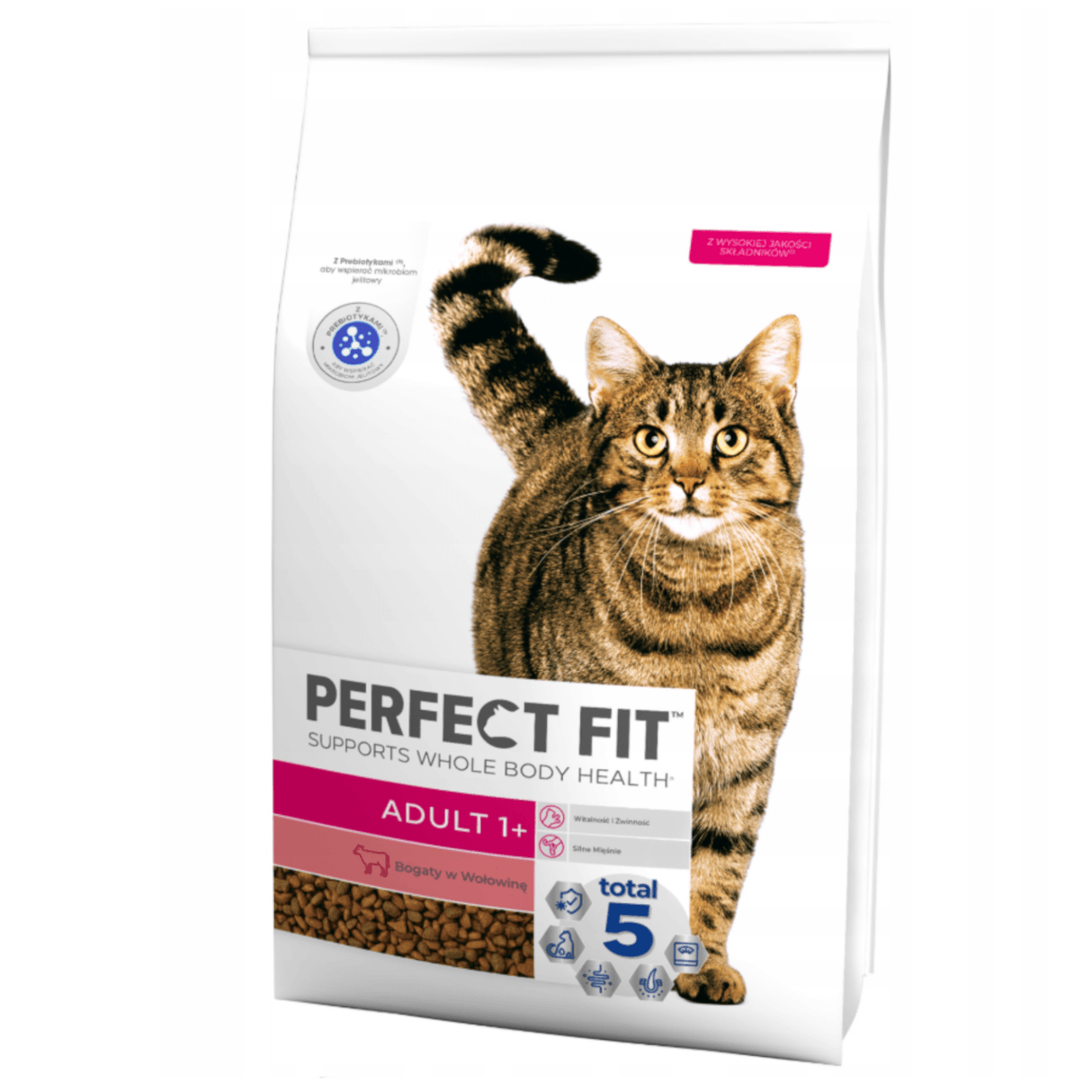 Produkt bd24.pl Karma sucha dla kota PERFECT FIT z wołowiną 7kg 003956