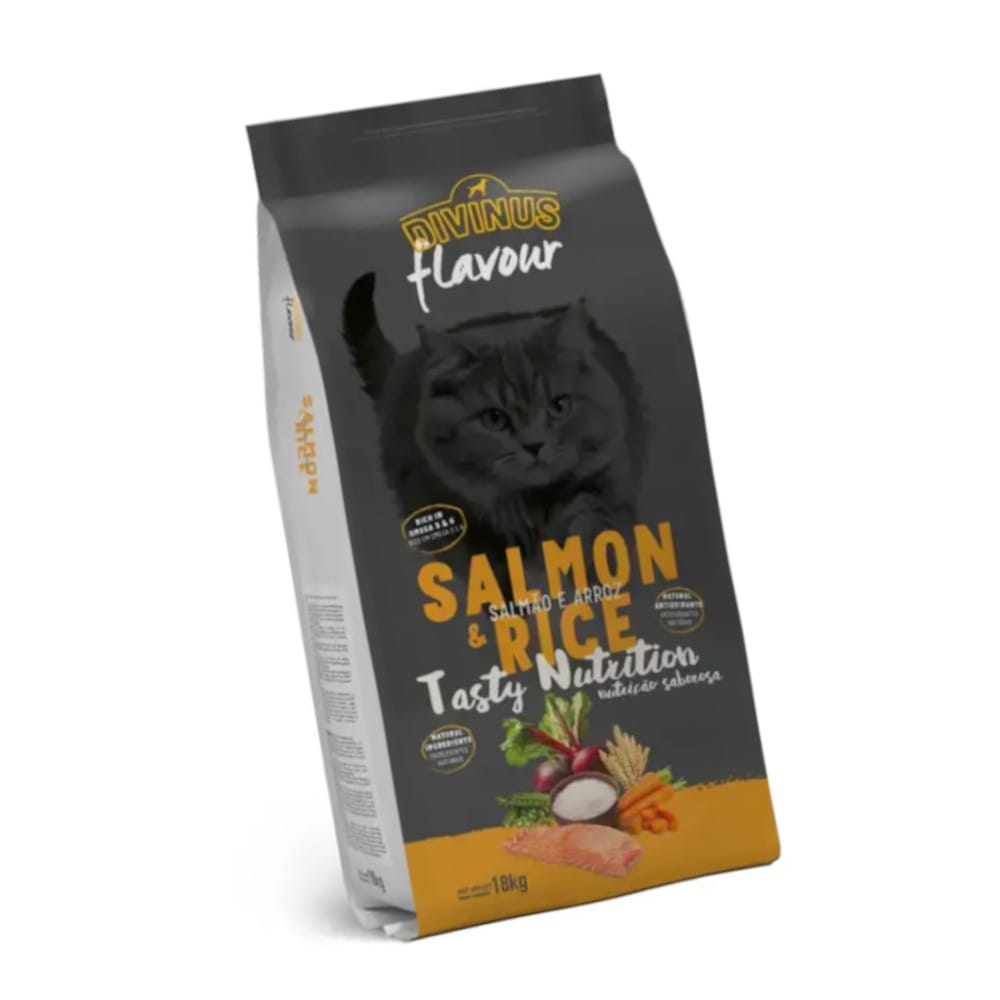 Produkt bd24.pl Karma sucha dla kotów DIVINUS Łosoś z ryżem 18kg 006187